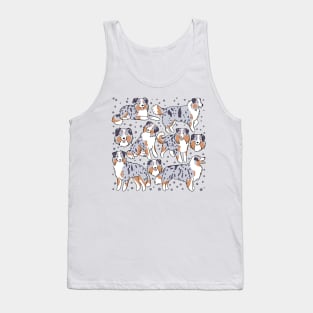 Miniature american shepherd dog illustration Tank Top